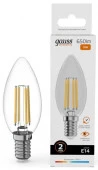 10W Gauss Filament Elementary Свеча 10W 650lm 2700К Е14 LED - КОЛОРЛОН ВТД Новосибирск