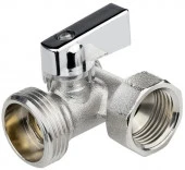 Кран шаровой трёхпроходной для бы/ техники 1/2"х3/4"х1/2" в/н/н, ник.лат И - КОЛОРЛОН ВТД Новосибирск