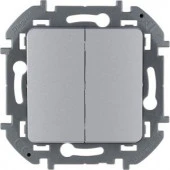 Legrand INSPIRIA Алюминий Выключатель 2кл. 673622 - КОЛОРЛОН ВТД Новосибирск