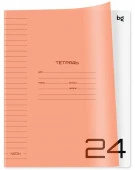 Тетрадь 24л., линия BG "Однотонный. Неон", пласт.обл, неон оранжевый 383161 - КОЛОРЛОН ВТД Новосибирск