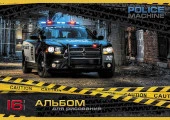 16А4тC АЛЬБОМ для рисования 16л А4ф на скобе тиснение серия -Спецтехника-(а) - КОЛОРЛОН ВТД Новосибирск