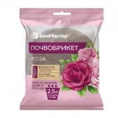Почвобрикет Роза, 2,5л, круглый БиоМастер - КОЛОРЛОН ВТД Новосибирск