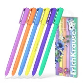 61311 РУЧКА ГЕЛ. ERICHKRAUSE PARADISE STICK PASTEL BLOOM, 0,6 ММ, НАБОР 06ШТ, АССОРТИ, ПЭТ-БОКС /24 - КОЛОРЛОН ВТД Новосибирск