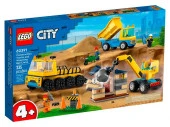 60391 Конструктор LEGO CITY "Строительные машины и кран с шаром для сноса" - КОЛОРЛОН ВТД Новосибирск