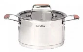 Sr0115  Кастрюля с крышкой Servitta 2,3 литра серия Quadro - КОЛОРЛОН ВТД Новосибирск