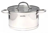 Sr0107  Кастрюля с крышкой Servitta 2,4 литра серия Rigoroso - КОЛОРЛОН ВТД Новосибирск