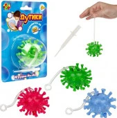 Т25214 Игрушка ДУТИКИ ВИРУС 1TOY, матовый, макс. размер 25 см., вес 29г, 3 вида в асс. - КОЛОРЛОН ВТД Новосибирск