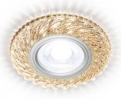 Точка S295 CH/WR хром/прозрачный хрусталь/MR16+3W(LED WARM 3000K) - КОЛОРЛОН ВТД Новосибирск