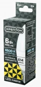 6W Лампа КРЕПТОН LED B35 6W E14 6500K свеча - КОЛОРЛОН ВТД Новосибирск
