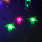 Гирлянда 5,5м,36 ламп LED,Бабочка ,RG/RB,автореж, прозр.пров. 183-784 - КОЛОРЛОН ВТД Новосибирск