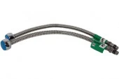 HF-C600L подводка из нерж. гофр.трубы д/смесителя 1/2"*М10 гайка(ПАРА) - КОЛОРЛОН ВТД Новосибирск