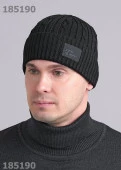 CLEVER 444166ха Шапка мужская, *, Черный - КОЛОРЛОН ВТД Новосибирск