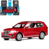 JB1251312 ТМ "Автопанорама" Машинка метал.1:32 BMW X7,красн,свет,звук,откр.дв,кап,баг в/к 18*13,5 - КОЛОРЛОН ВТД Новосибирск