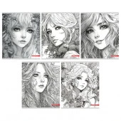 Тетр 48л скр А5 кл 14094/5-EAC тисн фольгой (больш площ) Silver girls (гофр60_(3*20)) - КОЛОРЛОН ВТД Новосибирск