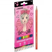 Карандаши 12цв. deVENTE "Too Cute Girl" 5022317 2М шестигр.,к/к - КОЛОРЛОН ВТД Новосибирск