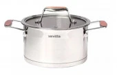 Sr0116  Кастрюля с крышкой Servitta 3,3  литра серия Quadro - КОЛОРЛОН ВТД Новосибирск