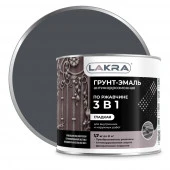 Грунт-эмаль 3 в 1 Лакра Графит RAL 7024 1,7 кг - КОЛОРЛОН ВТД Новосибирск