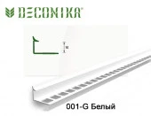 Профиль внутренний для плитки 10мм 2,5м "Деконика", Белый глянцевый - КОЛОРЛОН ВТД Новосибирск