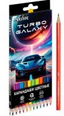 Карандаши 12цв. deVENTE "Turbo Galaxy" 5022620 шестигр.,2М,гриф.2,8мм,к/к - КОЛОРЛОН ВТД Новосибирск