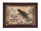 31540 Коллаж декоративный "Пистоли" 37*27см (уп.1/30шт.) - КОЛОРЛОН ВТД Новосибирск