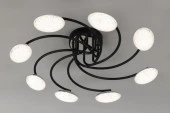 MS 1233/8 Севилья 64W Чёрный/хром 3000-6500К 2496Lm 620х620х170мм димм с ПДУ - КОЛОРЛОН ВТД Новосибирск