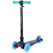 CR-S5-06PR/BS  Самокат 3хколесный "CITY-RIDE СТМ"  (пакет). Руль телеск. складн.: сталь. с резин.рук - КОЛОРЛОН ВТД Новосибирск