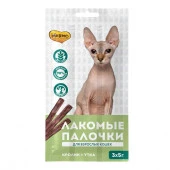 Мнямс лакомые палочки 13,5 см для кошек с уткой и кроликом 3х5 г NEW РЕДИЗАЙН - КОЛОРЛОН ВТД Новосибирск