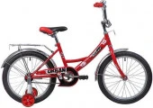 Велосипед NOVATRACK 18" URBAN красный, защита А-тип, тормоз нож., крылья и багажник хром. - КОЛОРЛОН ВТД Новосибирск