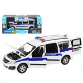 JB1251418 ТМ "Автопанорама" Машинка метал 1:24 LADA LARGUS, "Полиция", белый, откр. 4 двери, капот, - КОЛОРЛОН ВТД Новосибирск