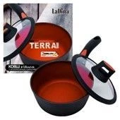 Ковш TERRACOTTA алюминиевый с антипригарным покрытием Д18см 1,6л 50018/6 - КОЛОРЛОН ВТД Новосибирск