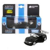 JB1200132ТМ "Автопанорама"  Машинка металл. 1:38  BMW Z4 GT3, черный, инерция, откр. двери, в/к 17,5 - КОЛОРЛОН ВТД Новосибирск