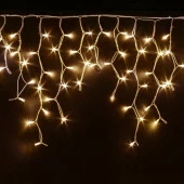 Бахрома для дома 3м*30/50см 120 ламп LED, прозрачн. провод, Желтый (можно соединять) 196-083 - КОЛОРЛОН ВТД Новосибирск