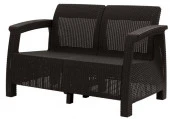 Диван RATTAN LUXE 2-х местный OLA DOM (шоколадный) - КОЛОРЛОН ВТД Новосибирск