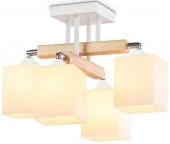 Люстра TR9512/4 WH/CH/FR белый/хром/белый матовый E27*4 max 40W D567*266 - КОЛОРЛОН ВТД Новосибирск