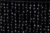 Занавес светодиодный для дома 1,5*2,5 м 360 ламп LED, прозрач.пров, Белый (можно соединять) 131-028 - КОЛОРЛОН ВТД Новосибирск