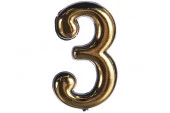 Номер дверной "3" золото - КОЛОРЛОН ВТД Новосибирск