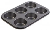 Форма для выпечки LaDina метал. "Круг" 25,4*17,7 см 6 ячеек арт.70001-9/60 - КОЛОРЛОН ВТД Новосибирск