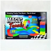 СВЕТЯЩАЯСЯ ГОНОЧНАЯ ТРАССА MAGIC TRACKS 366 дет. на батарейках в коробке - КОЛОРЛОН ВТД Новосибирск