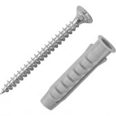 FISCHER  SX 8X40 дюбель для полнотелых материалов + шуруп (10 шт)-пакет 127014 - КОЛОРЛОН ВТД Новосибирск