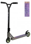 Самокат трюковой WX-218 (4)  (колёса 100 мм,алюм. обод, стальной Y-руль) (purple/фиолетовый) - КОЛОРЛОН ВТД Новосибирск