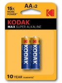 Батарейки Kodak LR6-2BL MAX SUPER Alkaline [KAA-2] (40/200/13200) - КОЛОРЛОН ВТД Новосибирск