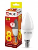 8W LED-СВЕЧА-VC 8Вт 230В Е14 3000К 760Лм IN HOME - КОЛОРЛОН ВТД Новосибирск