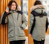 462-24з-1 Парка для мальчика "РЭД" темный хаки р.140-72 - КОЛОРЛОН ВТД Новосибирск