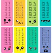 Закладки магнитные deVENTE "Таблица умножения" 8065230 (4шт) блист. - КОЛОРЛОН ВТД Новосибирск