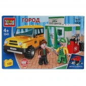 320487 UAZ конструктор uaz HUNTER в автосервисе, 100 дет. (легко собрать) Город мастеров в кор.36шт - КОЛОРЛОН ВТД Новосибирск
