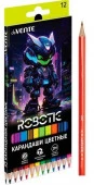 Карандаши 12цв. deVENTE "Robotic" 5022539 шестигр.,2М,диаметр гриф.2,8мм,к/к - КОЛОРЛОН ВТД Новосибирск
