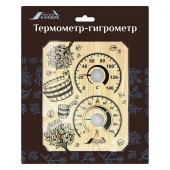 Б-11561 Термометр-гигрометр д/бани и сауны "Веники и шайка" - КОЛОРЛОН ВТД Новосибирск