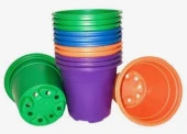 Горшок круглый Color 10,5*8 см, объем 0,48 л, цветные (10шт) ДачиУдачи® (72) - КОЛОРЛОН ВТД Новосибирск