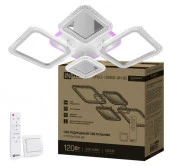 Бра ELEGANT SPACE-120RGB-WH-BG 120Вт 230В 3000-6500K 8400Лм 530х530х125мм ДУ белый IN HOME - КОЛОРЛОН ВТД Новосибирск