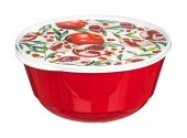 Миска 2,0л "Bergamo" с/кр декор Красный  221165706/03 - КОЛОРЛОН ВТД Новосибирск